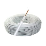 Cabo Cerca Elétrica Alta Tensão 5mm Isolação 50 Metros Branco