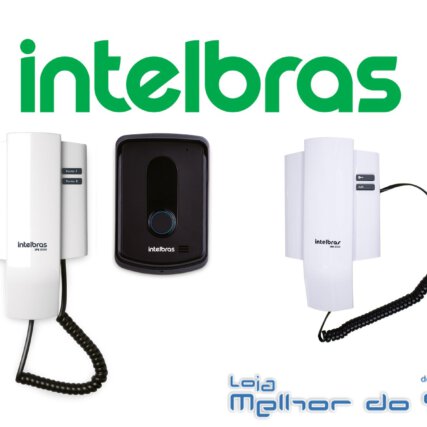 Kit Controle de Acesso Intelbras Porteiro Eletrônico com Interfone Residencial IPR 8010 + IPR 8000 IN