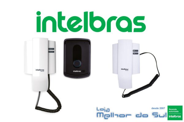 Kit Controle de Acesso Intelbras Porteiro Eletrônico com Interfone Residencial IPR 8010 + IPR 8000 IN