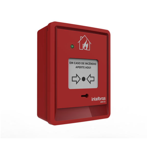 Acionador Manual Endereçável Intelbras Ame 521 S/ Sirene