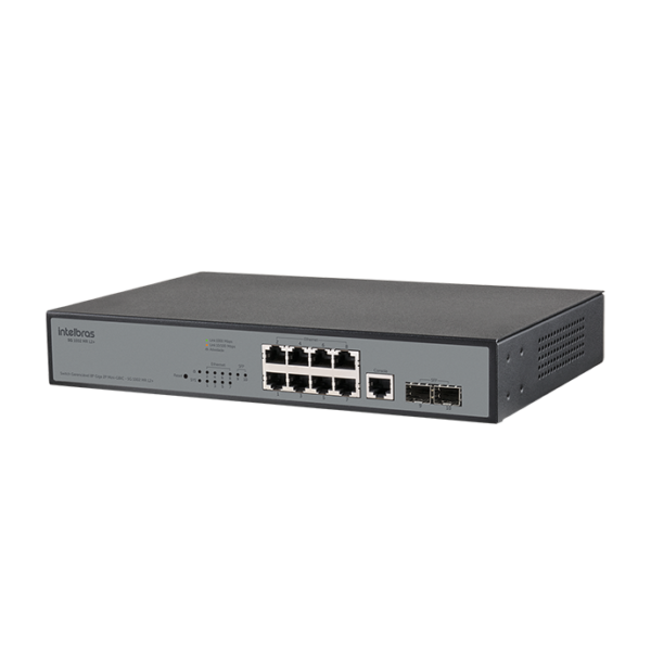 SWITCH GERENCIAVEL 8P GIGABIT 10/100/1000 COM 2P SFP - SG 1002 MR L2+