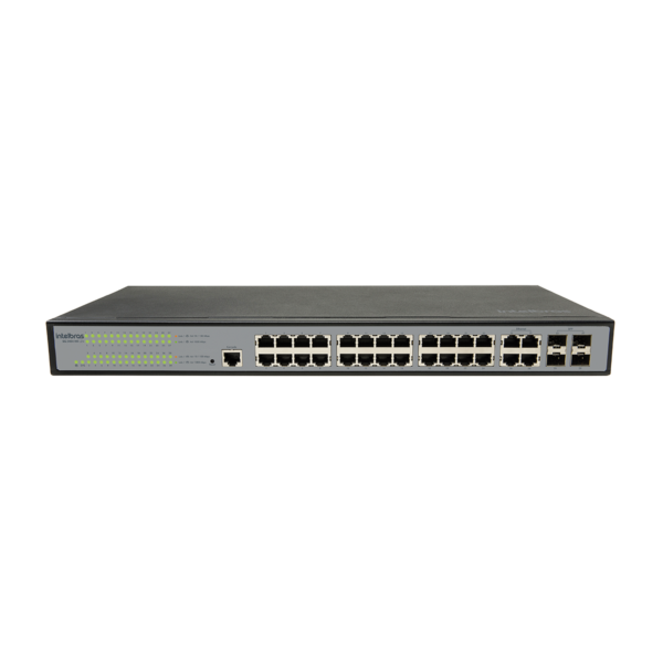 Sg 2404 Mr L2+ Switch Gerenciável 24p Giga 4p Gbic Intelbras