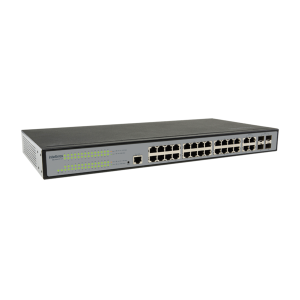 Sg 2404 Mr L2+ Switch Gerenciável 24p Giga 4p Gbic Intelbras - Image 2