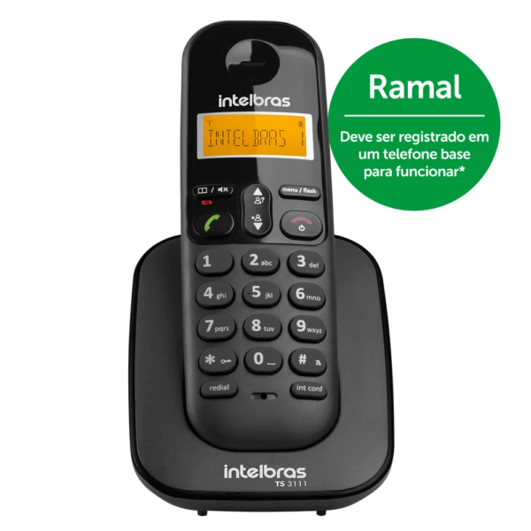 Ramal Sem Fio Digital Ts 3111 Intelbras P/ Telefone PT