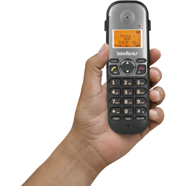 Telefone Sem Fio Digital Intelbras TS 5120 Preto Bivolt - Image 2
