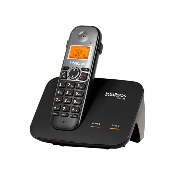 Telefone Sem Fio Digital 2 Linhas Intelbras TS 5150 Preto - Image 2