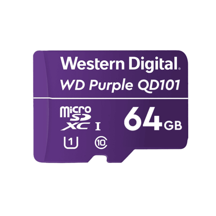 Cartão De Memória Western Digital Wdd064g1p0a Wd Purple 64gb