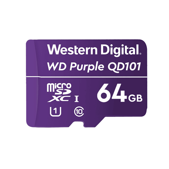 Cartão De Memória Western Digital Wdd064g1p0a Wd Purple 64gb