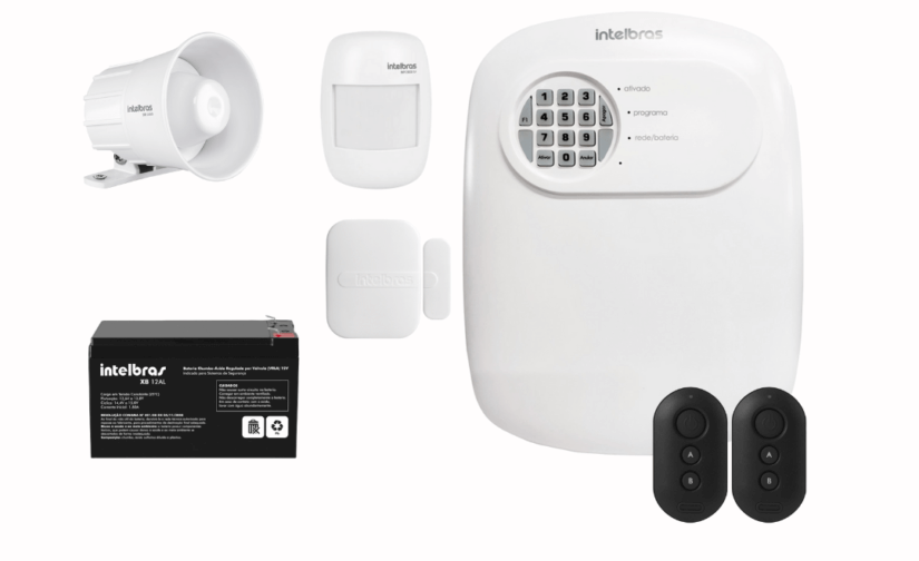 Kit Central de Alarme ANM 24 net completo + 1 Sensor de movimento +1 Sensor de Abertura
