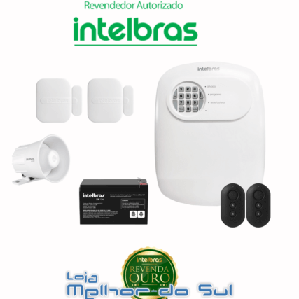 Kit Central de Alarme ANM 24 net completo + 2 Sensores D/ abertura + 1 Sirene