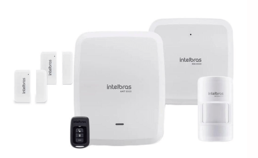 Kit de Alarme Sem Fio Amt 8000 Slim Intelbras