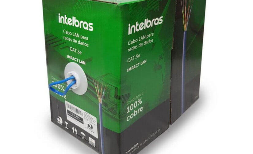 CABO REDE UTP CAT5E 4PX24  305M IMPACT LAN IL5CAZ 100% COBRE