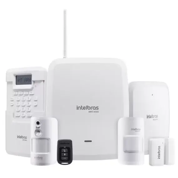 kit de Sistema De Alarme S/ Fio Contra Roubo Amt 8000 - Intelbras