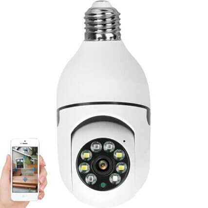 Lampada Câmera De Segurança Durawell 8177qj Com Visão Noturna
