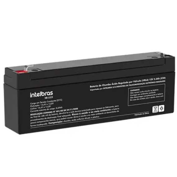 BATERIA VRLA 12V 2,3AH XB 1223 - Intelbras - Image 2