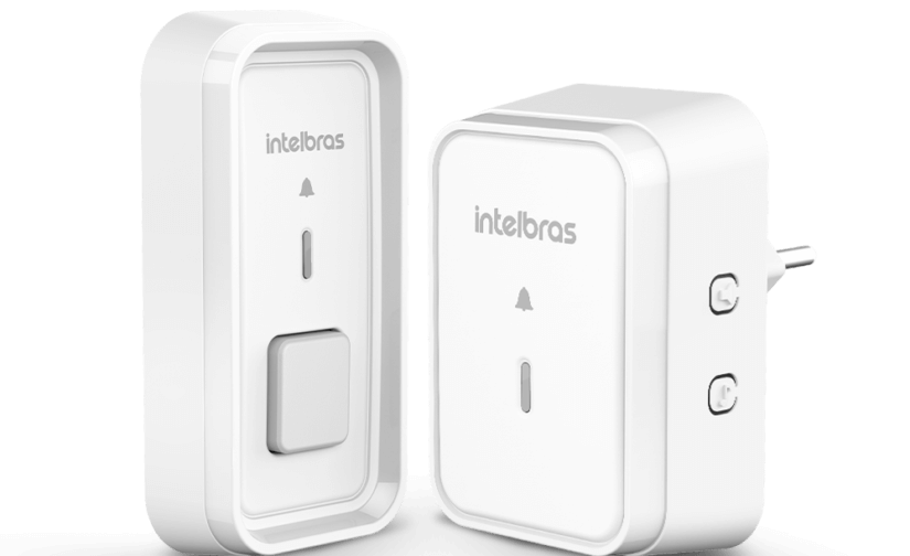 Campainha Sem Fio Com Bateria Cib 101 Branco Intelbras