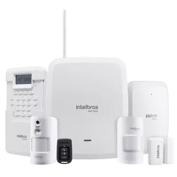 Kit Central De Alarme Amt 8000 Sem Fio