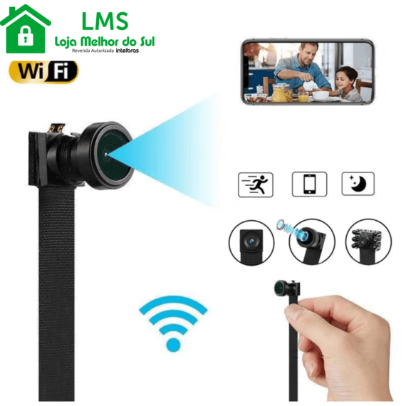 Câmera Espiã Wi-Fi Escondida Sem Fio Alta Qualidade 1080P com Bateria - Image 2