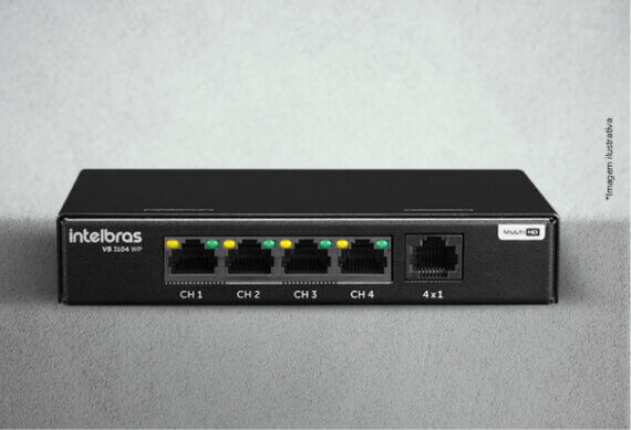 POWER BALUN DE 4 CANAIS - VB 3104 WP