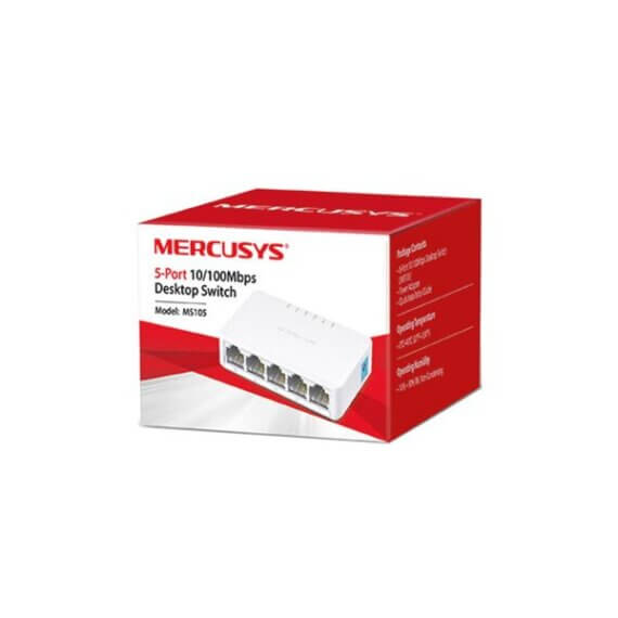 Switch de Mesa de 5 Portas 10/100Mbps MS105 - Image 3