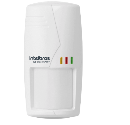 Sensor de movimento com tripla tecnologia e com fio IVP 3000 MW Pet