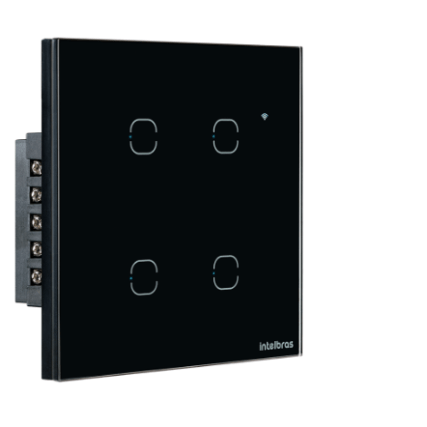 Interruptor touch smart wi-fi com 4 teclas EWS 1004