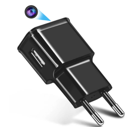 Mini câmera espiã plug para carregador usb com wi-fi