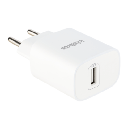 Carregador USB de 2,4 A Branco - EC 1 Fast