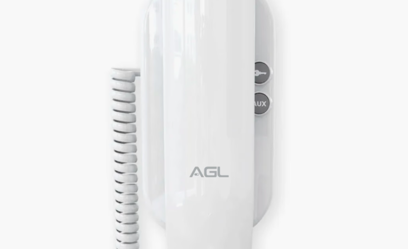 Interfone S100 com 2 botões para acionamento branco