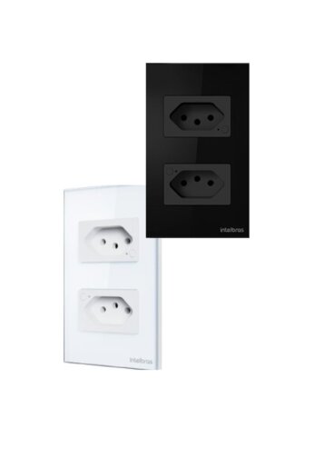 TOMADA DUPLA INTELIGENTE - ETW 1002 BR E PT - MIBO